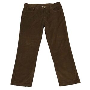 Neiman Marcus Corduroy Pants Size IT 52 US 36” 36x31” Dark Brown